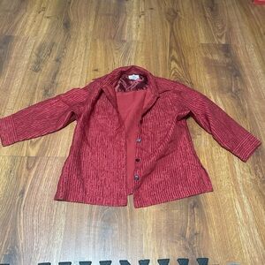 Coldwater Creek Textured Red Jacket